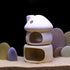 Saim Aquarium Mushroom House with Cave Decorations, Ceramic Cave Fish Tank Accessories for Small Shrimp