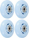 PATIKIL 70mm OD Inline Skate Wheels with Bearings, 4 Pack 82A Replacement Accessories for Indoor or Outdoor Caster Board