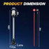 18 Inches IP67 (12-24V) Boat Stern Light Anchor Light LED Marine, Waterproof Fold Down White Back Boat Navigation