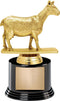 Crown Awards 6.5" Goat Dairy Trophy On Round Base