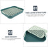 Square Litter Box for Rabbits - Large Bunny Potty Training Tray