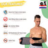 IRUFA,WA-OS-11,3D Trimmer, Breathable Spacer Fabric Waist Body Shaper, Abdominal Binder, Black