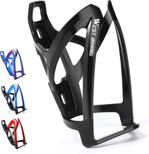 West Biking Ultra-Light Bike Water Bottle Cages, Durable PC Bicycle Bottle Holder with Screws Tool for Cycling