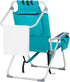 300lbs Folding Beach Chair for Adults, Outdoor Portable Lawn Chair Camping Chair,High Back Beach Chairs with Hard