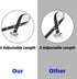 2 Pack Dog Doorbells - Adjustable Strap Potty Training Bell Communication Device with Free Whistle