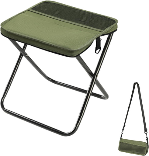 Arimanile Folding Camp Stool, Lightweight Foldable Camping Stool, Compact Mini Chair for Outdoor