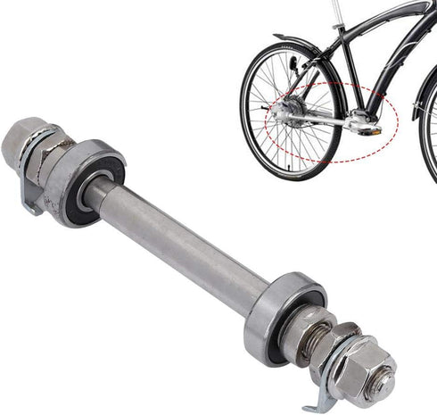 ycle Wheel Hub Axle, Metal Front Rear Solid Shaft Lever Bike Repair Tool Accessories for Mountain BMX