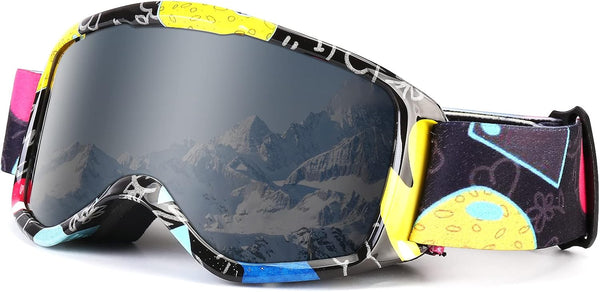 Kids Non-Slip Strap Ski Goggles, Snowboard Goggles