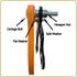 Highwild 2x4 Target Hanger | Adjustable Height Steel Post Target Stand Base for AR500 Steel Gong Targets