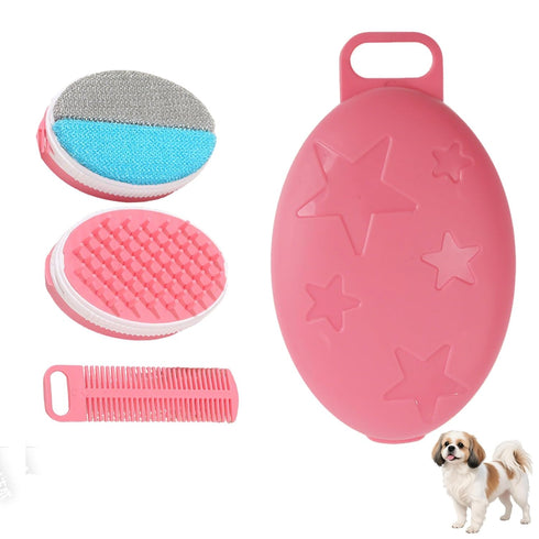 3-in-1 Pet Grooming & Hair Removal Set, Dog Cat Comb Kit, Electrostatic