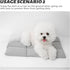 Pet Accessories for Dog Bed, Warm Breathable Sleeping Mat Cushion for Small Dogs and Cats (Grey)