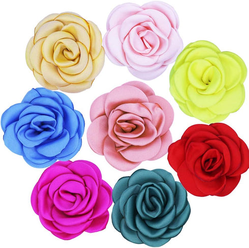 JUHAO Dog Collar Flowers, Pet Bow Tie Flower Collars for Puppy Grooming Accessories (8pcs Handmade Rose)
