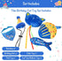 BINGPET Cat Birthday Catnip Toys, Cat Birthday Hat, Bandana and Cake Interactive Plush Kitten Chew Toys