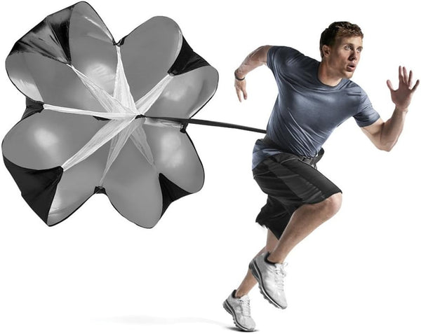Running Speed Chute Resistance Parachute, 56 inch Powerchute Umbrella Training for Soccer, Football, and Sprint Drilling