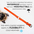 Regal Dog Products Waterproof Dog Collar and Leash Set, Small Orange, Vinyl Coated, Biothane, 5' Leash