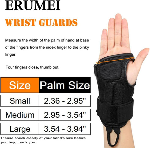 Pro Wrist Guards for Snowboarding and Skateboarding, Sport Protection Brace Gloves