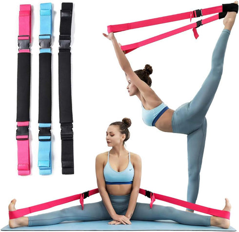Fitness Stretch Strap - Adjustable Leg Stretch Band for Body Flexibility, Premium Equipment for Exercise and Therapy
