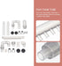 1 Pack Plumbing Fittings Aquarium Supply, Water Tube for Fish Tank Replacement, Intake and Outflow Tube