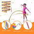 HUIANER Dance Ribbons Streamers, Rhythmic Gymnastic Ribbon Wands for Children Art Dances, 2 Pieces