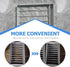 POPETPOP Pigeon Entrance Door, Iron Wire Bird Cage Door for Pigeon Breeding Supplies, White