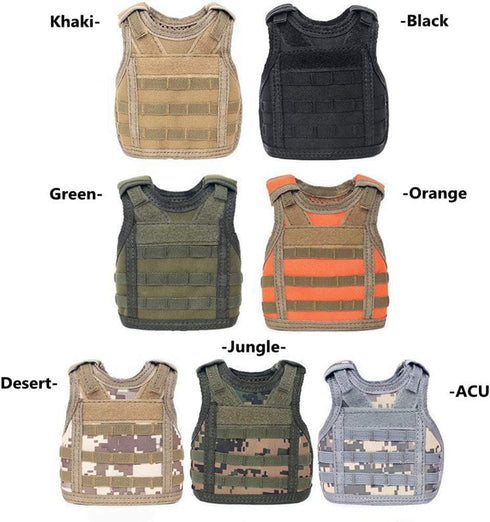 Ferret Clothes Military Style Harness, Adjustable Soft Mesh Vest for Small Animals, Guinea Pig, Bunny