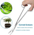 Capetsma Aquascape Tools, Long Stainless Steel Aquarium Plant Tools Set for Fish Tank Cleaning Kit