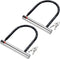 PATIKIL Bike U Lock 2 Pack, Anti Theft Bicycle Lock with 2 Keys, High-Security Zinc Alloy