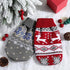 2 Pieces Christmas Cat Dog Sweater - Holiday Sweater for Small Dogs - Warm Reindeer Snowflake Knitwear
