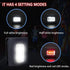 GOANDO 2 Pack Running Lights, Safety LED Light for Joggers, High Visibility Reflective Gear with USB Charging
