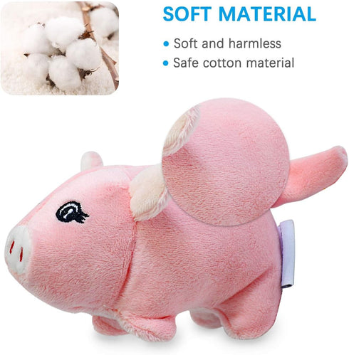 LEGEND SANDY Plush Squeaky Dog Toy Pack - 6 Cute Stuffed Chew Toys for Small & Medium Puppies