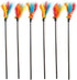 IUHKBH Cat Wands - 6 PCS Colorful Feather Stick Flexible Kitten Wand Interactive Cat Toys for Your Kitty