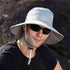 YOLAI Men's Foldable Mesh Fishing Hat - Adjustable Wide Brim Sun Protection