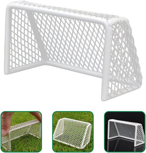 POPETPOP Fish Tank Decorations Mini Soccer Goal, Indoor Mini Net Football Frame Toy for Aquarium Decor