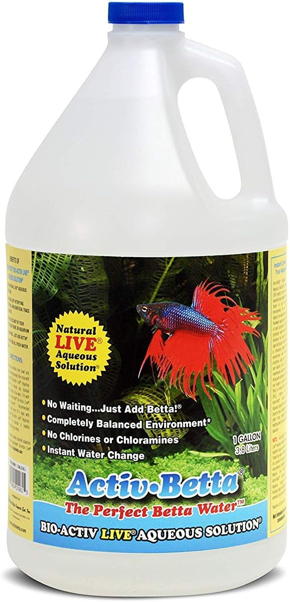 Bio-Activ Live Aqueous Solution Water Conditioner - 1 Gallon, Premium Aquarium Water Treatment, Enhances Water Quality and Fish Health