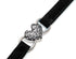 CHUKCHI Pink Soft Velvet Safe Cat Adjustable Collar with Crystal Heart Charm, 8-11 Inches