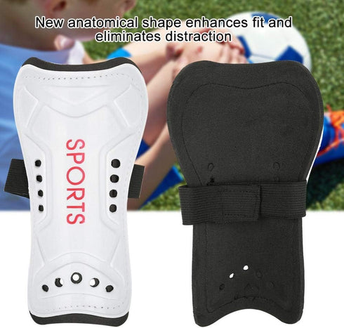 Kids Football Shin Kick Pads, One Pair of Instep Pad Child Boxing Pickups Leg Guards Sport Safety Protector Adjustable Strap by AAZV