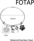 FOTAP Dog Groomer Gift - Pet Groomer Bracelet with Paw Print Charm, Bangle Gift for Pet Stylists