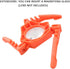 Fuel Can Stabilizer Canister Stand - Gas Tank Bracket Stove Standard Bottle Shelf Tripod Folding (Orange)