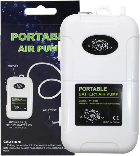 Portable Battery Air Pump for Fishing Trips, 6 Gallons Aeration Pump for Outdoor Use