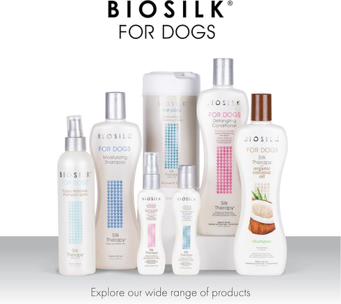 12 Oz 2 Pack BioSilk Silk Therapy Moisturizing Shampoo for Dogs - Best Dog Shampoo for Pets with Dry, Itchy