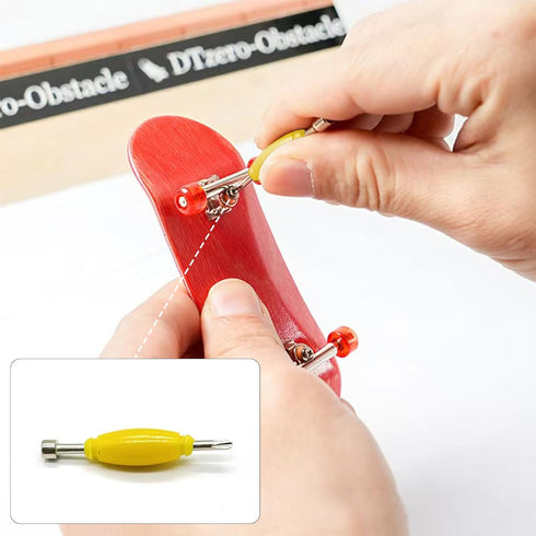 Generic 12 Pack Set, Fingerboard Grip Tape Replacement with Screwdriver Tool Foam Sticker for Pro/Standard Finger