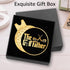 Hafhue The Golf Father Black Gold Golf Ball Marker with Magnetic Hat Clip - Funny Gifts for Men Dad Grandpa