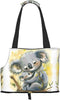 AKDODK Cute Koala Mom and Baby Print Portable Foldable Shoulder Bag for Travel,with