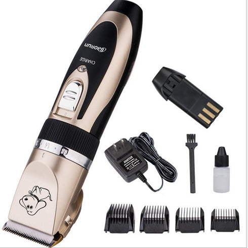 Professional Pet Dog Grooming Clippers, Rechargeable Cordless Hair Clippers with Comb, Low Noise for Dogs and Cats