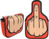 Orange Middle Finger Golf Putter Head Covers - Premium Club Protector with Magnetic Closure