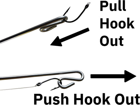 R&R Tackle Large Fish Dehooker, 13" Hook Remover for 4 Pounds or Larger Game Fish, Corrosion-Proof Stainless Steel
