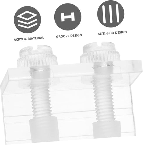 NOLITOY 4 Pcs Fish Tank Background Clip - Fish Tank Clips for Backdrops and Divider for Aquarium Acrylic Fish Tank