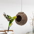 Hypeety Natural Coconut Hideaway - Parrot Birds Toys Decorative Bird Nest Cage for Pet