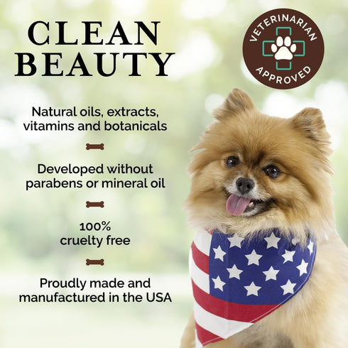5-in-1 Odor Control Dog Spray, 240ml/8 fl oz, Oatmeal, Lavender, Tea Tree Oil for Dogs with Odor Issues