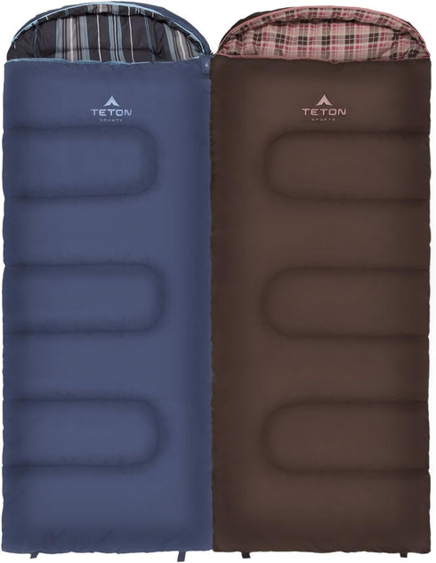 TETON Junior Sleeping Bags, 20 Degree and 0 Degree, Warm and Comfortable for Boys, Girls, all Kids, Built to Last